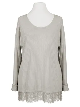 Shirt mit Spitze in  taupe von Spaziodonna (Bild 1)