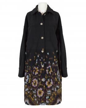 Mantel mit Blumen in  schwarz von Made in Italy (Bild 1)