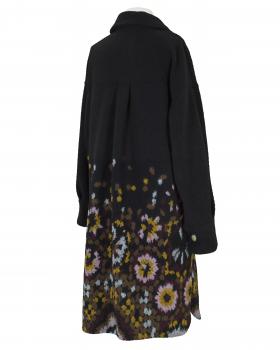 Mantel mit Blumen in  schwarz von Made in Italy (Bild 2)