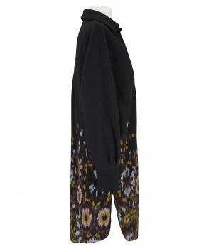 Mantel mit Blumen in  schwarz von Made in Italy (Bild 3)