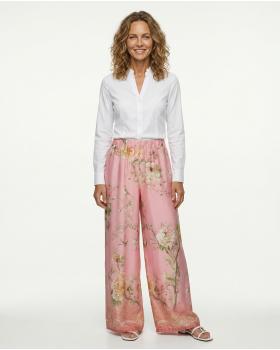 Marlenehose Floral in  rosa von Made in Italy (Bild 3)