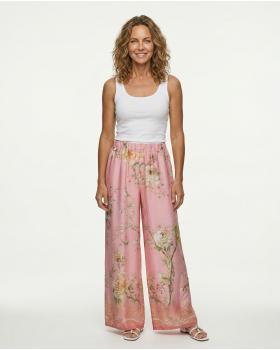 Marlenehose Floral in  rosa von Made in Italy (Bild 4)