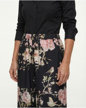 Marlenehose Floral in  schwarz von Made in Italy (Bild 5)