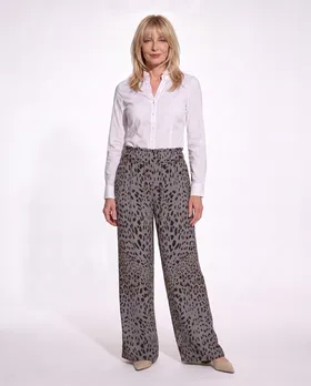 Marlenehose Leo mit Seide in  grau von Style Touch (Bild 3)