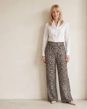 Marlenehose Leo mit Seide in  grau von Style Touch (Bild 4)