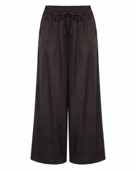 Marlenehose Satin in  braun von Moda Italia (Bild 1)