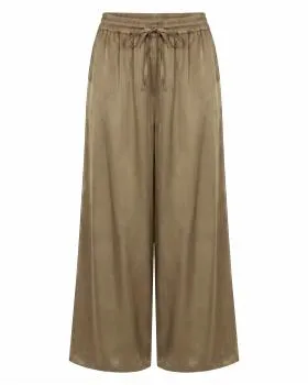 Marlenehose Satin in  camel von Moda Italia (Bild 1)