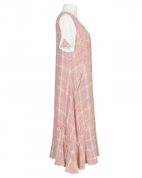 Maxi Leinenkleid Karomuster 2-tlg. in  koralle von Zedd (Bild 2)