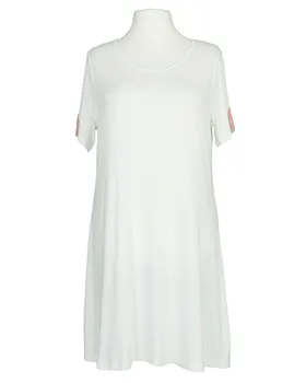 Maxi Leinenkleid Karomuster 2-tlg. in  koralle von Zedd (Bild 4)