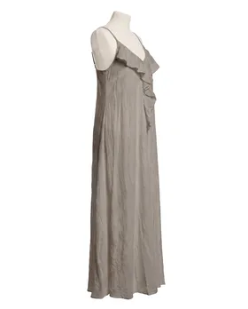 Maxikleid Baumwolle in  braun von Made in Italy (Bild 2)