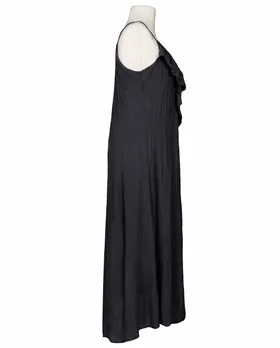 Maxikleid Baumwolle in  schwarz von Made in Italy (Bild 3)