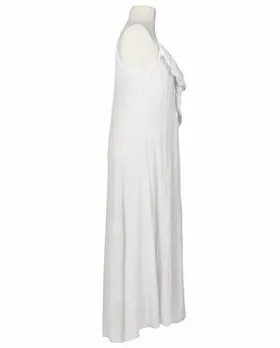 Maxikleid Baumwolle in  wei� von Made in Italy (Bild 3)