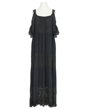 Maxikleid Cold-Shoulder-Ausschnitt in  schwarz von Made in Italy (Bild 1)