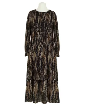 Maxikleid Cr�pe Chiffon in  braun von Made in Italy (Bild 1)