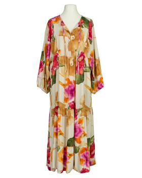 Maxikleid mit Blumen in  beige von H. Trend (Bild 1)