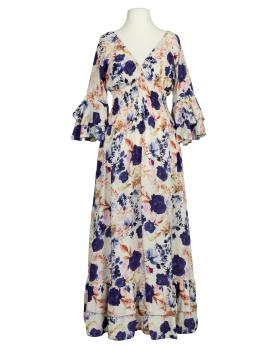 Maxikleid mit Blumen in  blau von H. Trend (Bild 1)