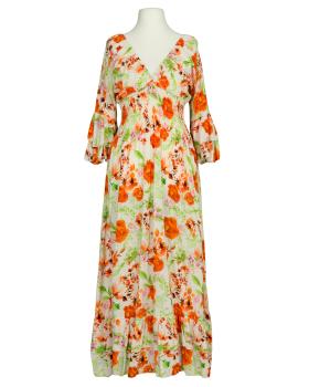 Maxikleid mit Blumen in  orange von H. Trend (Bild 1)