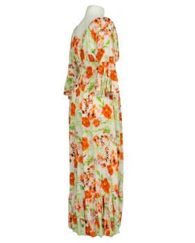 Maxikleid mit Blumen in  orange von H. Trend (Bild 2)