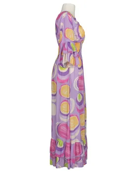 Maxikleid mit Print in  lila von H. Trend (Bild 2)