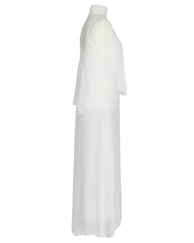 Maxikleid mit Seide in  wei� von H. Trend (Bild 2)