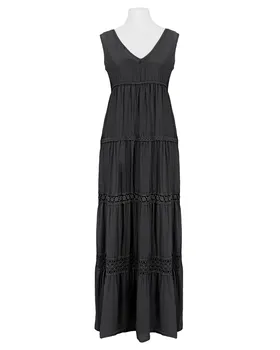 Maxikleid mit Seide 2tlg. in  schwarz von Made in Italy (Bild 1)