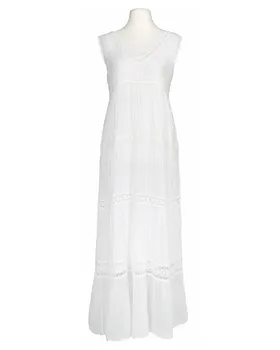 Maxikleid mit Seide 2tlg. in  wei� von Made in Italy (Bild 1)