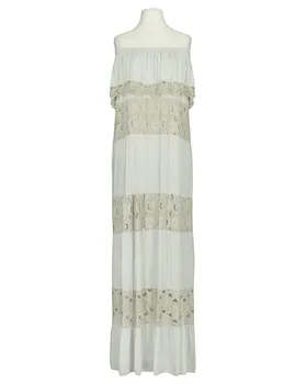 Maxikleid mit Spitze in  beige von Made in Italy (Bild 3)