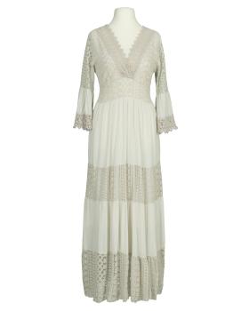 Maxikleid mit Spitze in  beige von H. Trend (Bild 1)
