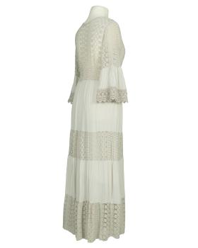 Maxikleid mit Spitze in  beige von H. Trend (Bild 2)