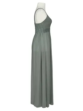 Maxikleid mit Spitze in  khaki von Diana (Bild 2)