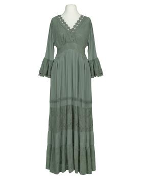 Maxikleid mit Spitze in  oliv von Made in Italy (Bild 1)