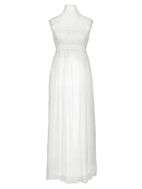 Maxikleid Seide in  wei� von Montan (Bild 1)