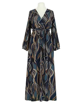 Maxikleid Wickeloptik in  blau von Made in Italy (Bild 1)