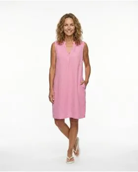 Musselin Kleid in  pink von Made in Italy (Bild 3)