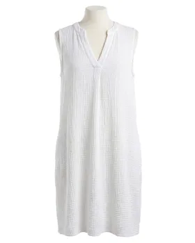 Musselin Kleid in  wei� von Made in Italy (Bild 1)