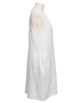 Musselin Kleid in  wei� von Made in Italy (Bild 2)