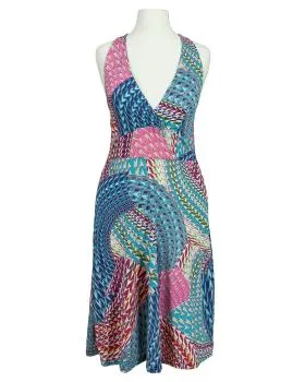 Neckholder Kleid in  blau von fashion made in france (Bild 1)