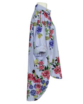 Oversize Bluse Floral in  blau von fashion made in italy (Bild 2)