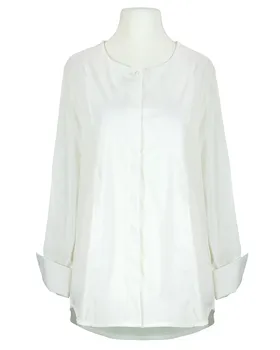 Oversize Bluse Popeline in  wei� von Esvivid (Bild 1)