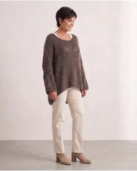 Oversize Pullover Grobstrick in  braun von New Collection (Bild 4)