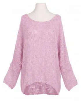 Oversize Pullover Grobstrick in  rosa von New Collection (Bild 1)