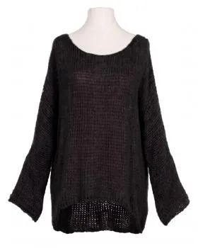 Oversize Pullover Grobstrick in  schwarz von New Collection (Bild 1)