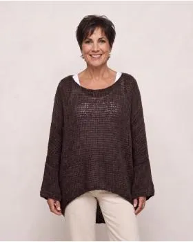 Oversize Pullover Grobstrick in  schwarz von New Collection (Bild 6)