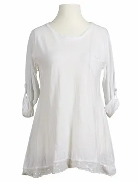 Pailletten Shirt A-Linie in  wei� von RESTART (Bild 1)