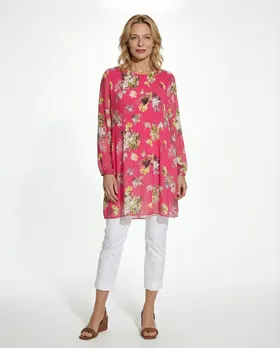 Plissee Tunika in  pink von New Collection (Bild 3)