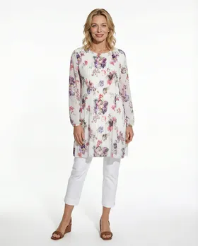Plissee Tunika in  wei� von New Collection (Bild 3)