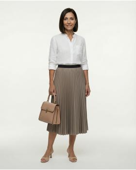 Plisseerock in  taupe von Diana (Bild 2)