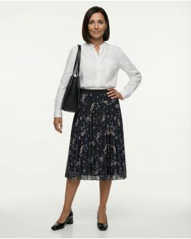 Plisseerock mit Paisley in  schwarz von Made in Italy (Bild 2)