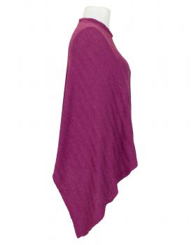 Poncho mit Cashmere in  beere von Made in Italy (Bild 2)