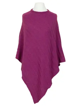 Poncho mit Cashmere in  beere von Made in Italy (Bild 3)